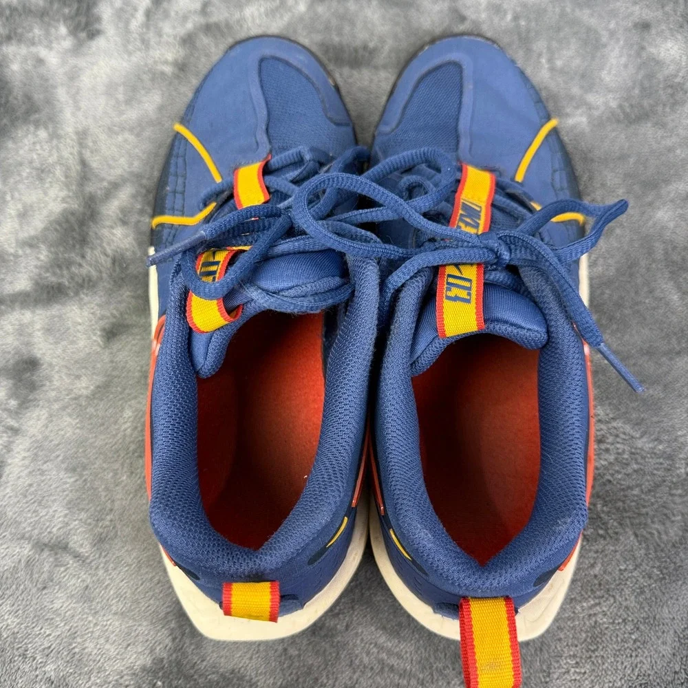 Nike Kids Basketball Shoes Blue Orange Sneakers‎ Athletic 6Y